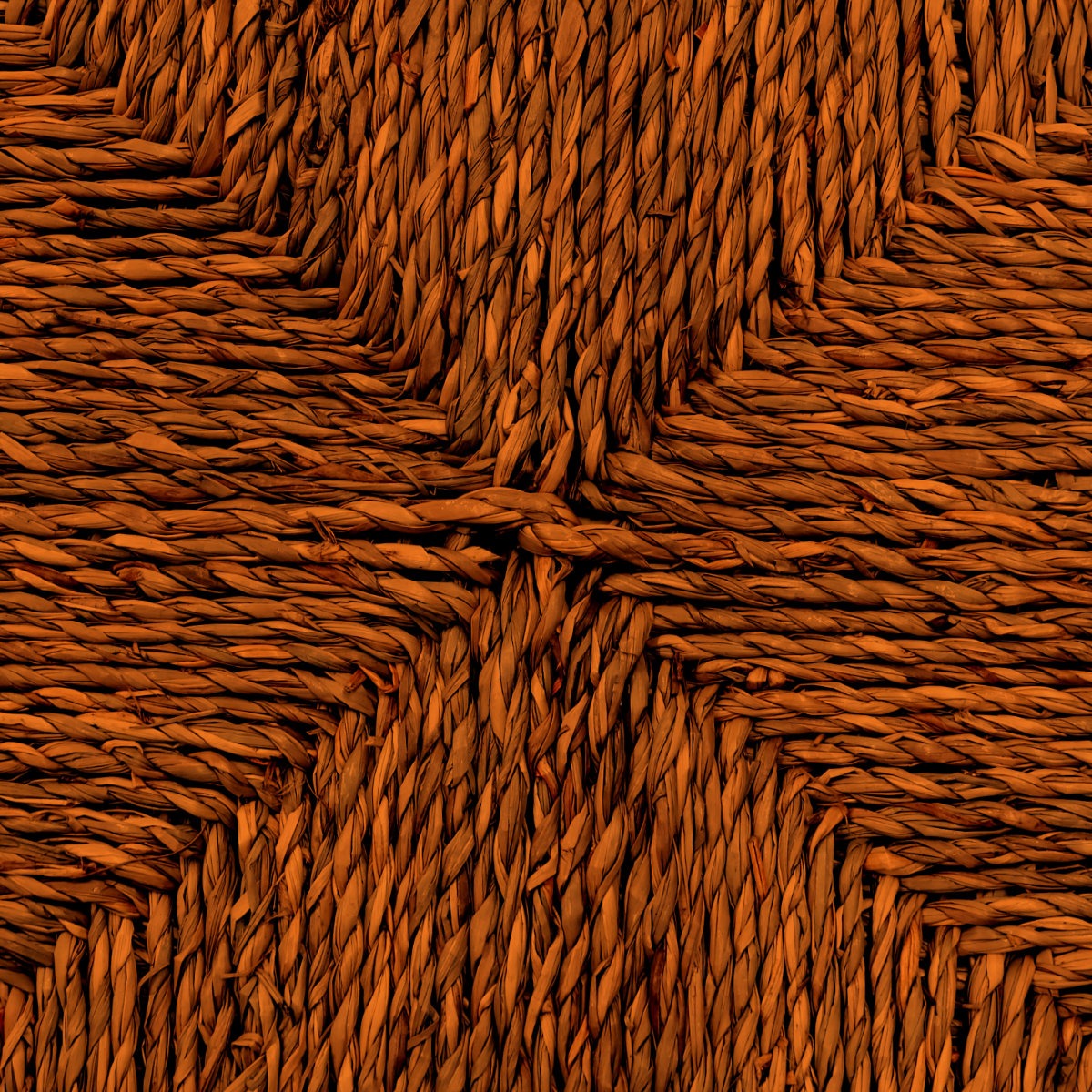 Korbstruktur in Orange